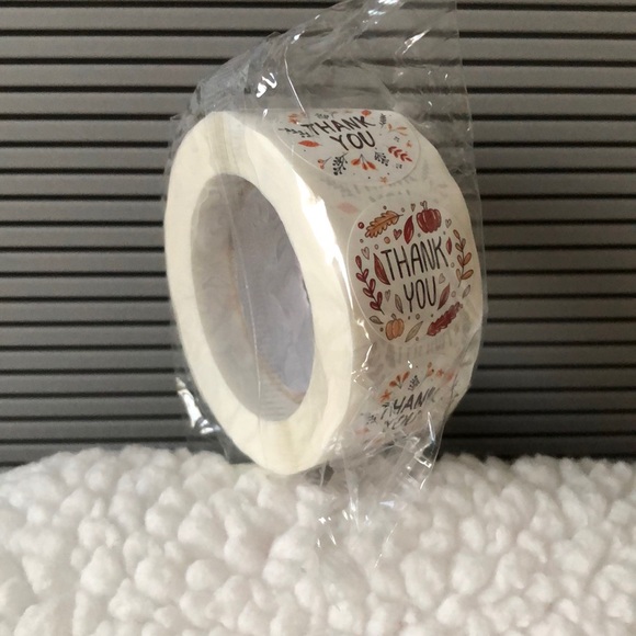 ⬇️500 Thank you stickers Fall roll - Picture 2 of 3